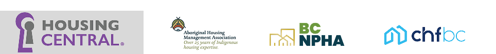 Housing Central Banner with the three partners logo